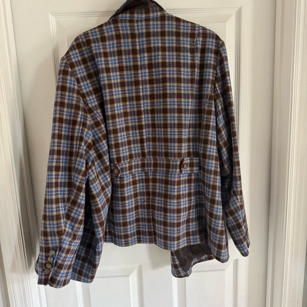 Plaid Wool Blend Blazer - Picture 9 of 9